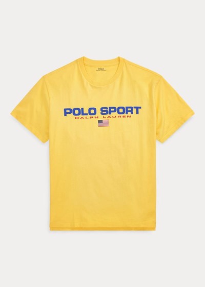 Playeras Polo Ralph Lauren Hombre Amarillos - Classic Fit Polo Sport - FDUQS9758